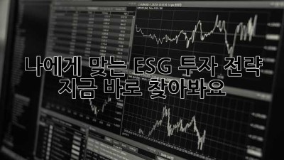 나에게 맞는 ESG 투자 전략, 지금 바로 찾아봐요!