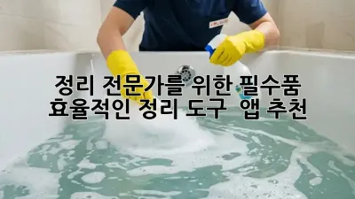정리 전문가를 위한 필수품: 효율적인 정리 도구 & 앱 추천